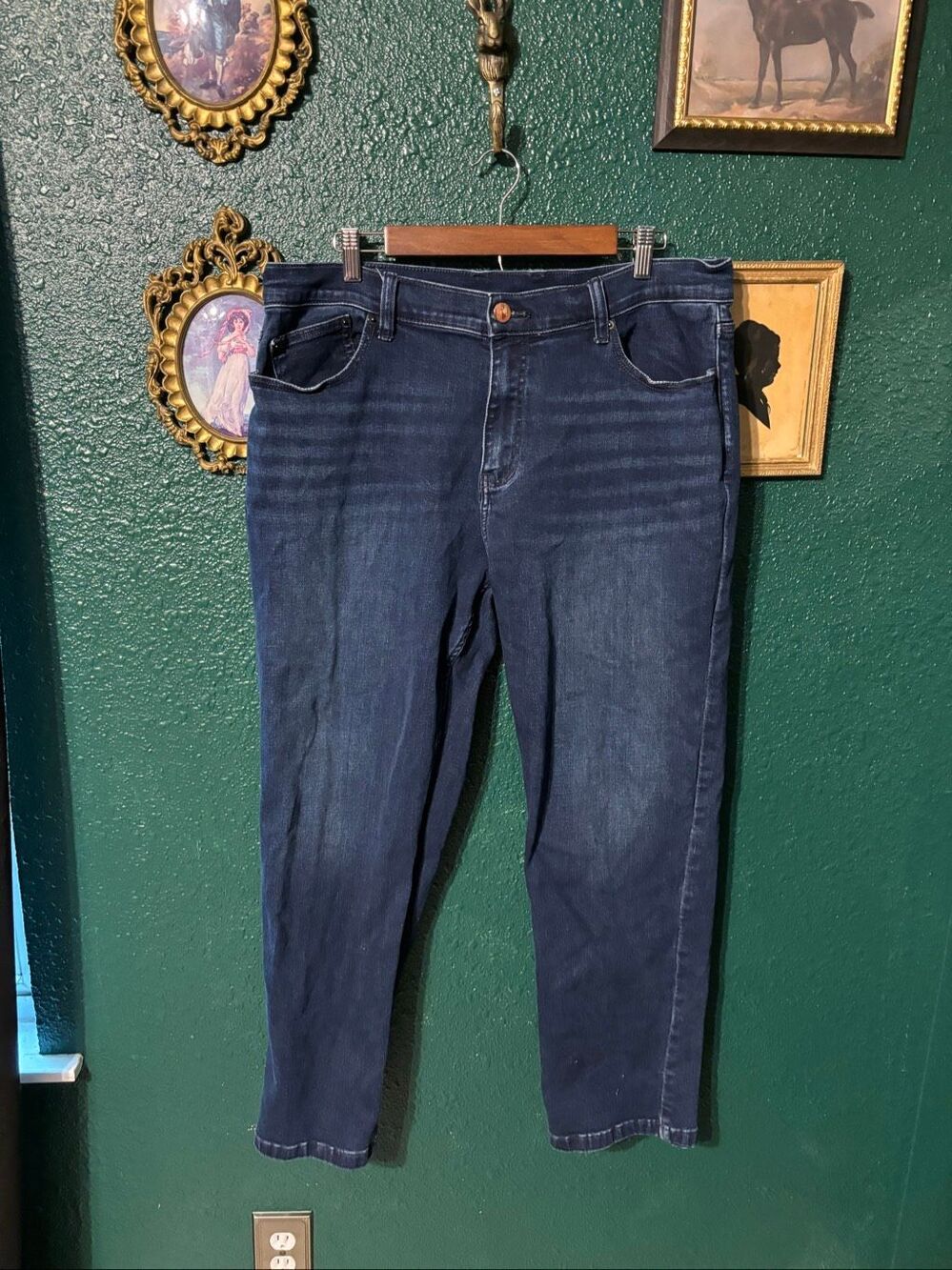 Mugsy Mens Blue Fulton Casual Jeans 38x30 Stretch Denim Pants